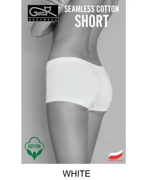 GATTA Seamless Cotton Short M/White