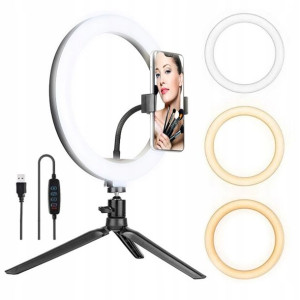 TRACER TRAOSW46747 Lampa pierścieniowa RING LED 26cm z mini statywem