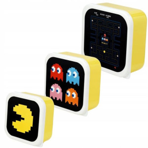 Pacman lunchbox śniadaniówka 3w1 Pac-Man