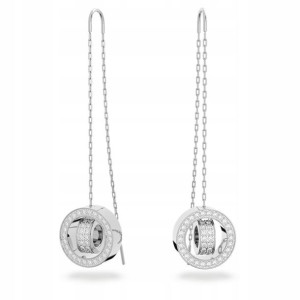 SWAROVSKI - Kolczyki Hollow Chain White RHS