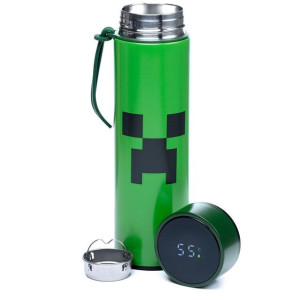 Minecraft butelka z termometrem cyfrowym CREEPER