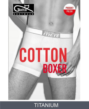 GATTA Cotton Boxer Majtki S / Titanium
