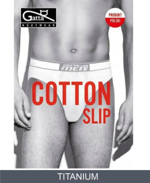GATTA Cotton Slip Majtki S / Titanium
