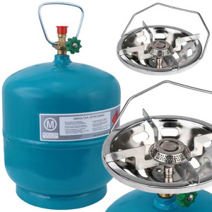 Butla + Kuchenka Gazowa Turystyczna 3kg +180mm