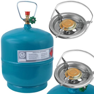 Butla + Kuchenka Gazowa Turystyczna 3kg +160mm
