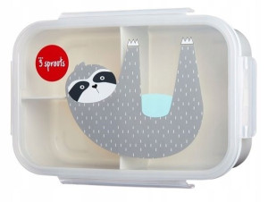 3 Sprouts Lunchbox Bento Leniwiec Grey Pudełko