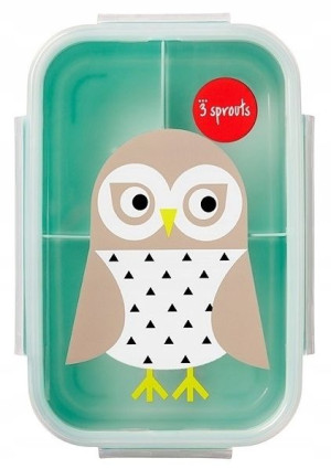 3 Sprouts Lunchbox Bento Sowa Mint Pudełko