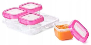 Oxo Pojemniki Do Zamrażania Żywności 4Szt Pink