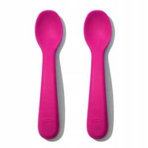 Oxo Zestaw Łyżeczek Silikonowych Dla Dzieci Pink