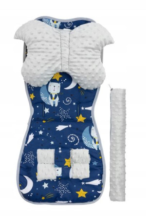 Wkładka Do Wózka Deluxe Misie Granatowe