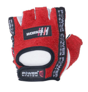Power-system Rękawiczki Workout-red-s