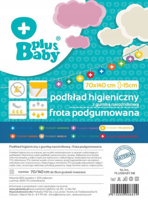 Plusbaby Podkład Podgumowany 140/70 Do Łóżeczka