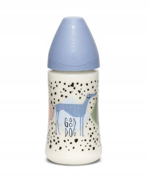 Suavinex Butelka 270 Ml Pret-A-Porter Pieski Blue
