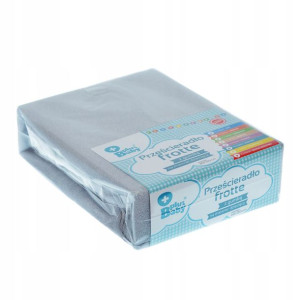 Plusbaby Prześcieradło Frotte 120X60Cm Szare