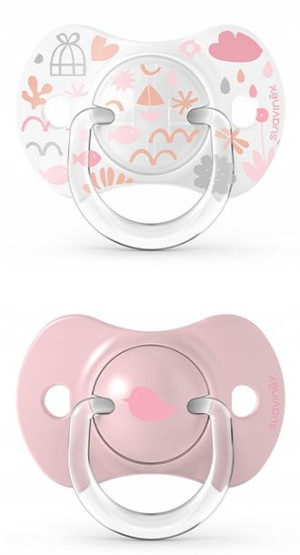 Suavinex Smoczki Fizjologiczne Memories 0-6M Pink