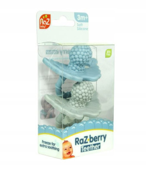 Razberry 2 Gryzaki Soczysta Malina Błekitny Szary