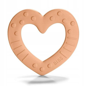 Bibs Baby Bitie Gryzak Dla Niemowląt Heart Peach