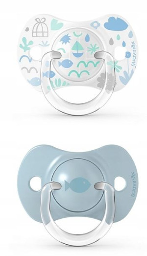 Suavinex Smoczki Fizjologiczne Memories 0-6M Blue