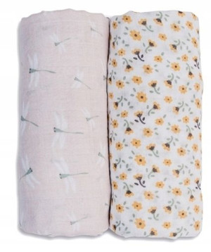 Lulujo Boho Kocyk Muślinowy Vintag Dragonfly 2Szt
