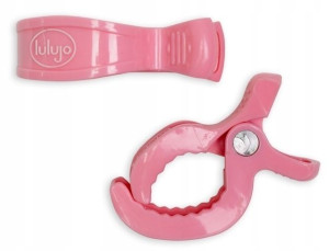 Lulujo Klipsy Do Wózka Pieluszki Kocyka 2Szt Pink