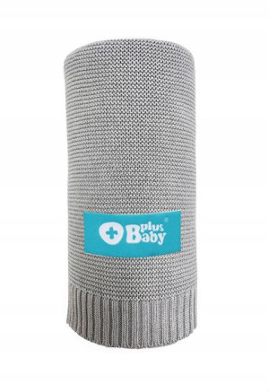 Plusbaby Kocyk Bambus Bawełna 80X100Cm Szary