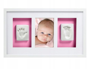 Pearhead Ramka Ścienna Z Odlewem White Pink