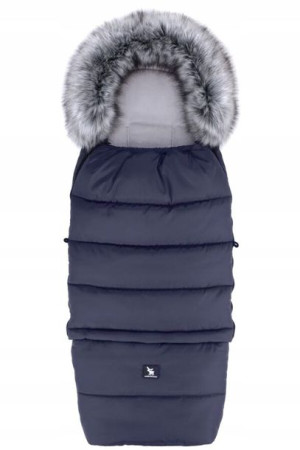 Cottonmoose Śpiworek Z Futerkiemcombi 3W1 Dark Blu