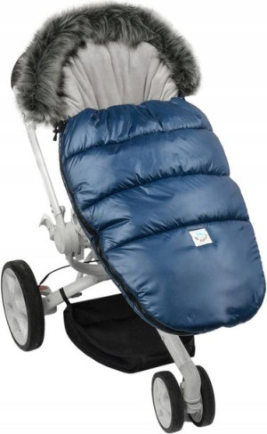 Infantilo Śpiworek Z Futerkiem Fluffy Granat 100Cm