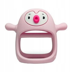 Smily Mia Gryzak Silikon Pingwin Buddy Light Pink