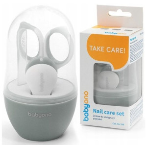 Babyono Zestaw Do Pielęgnacji Paznokci Grey
