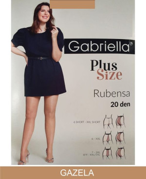 GABRIELLA RUBENSA Rajstopy 20 den 7-XXXL / Gazela