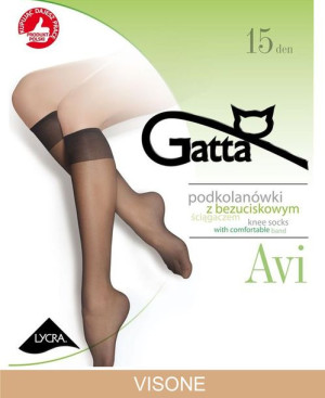 GATTA AVI Podkolanówki damskie 15 DEN wz.00/UNI/Visone