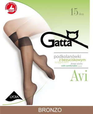 GATTA AVI Podkolanówki damskie 15 DEN wz.00/UNI/Bronzo