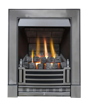 Kominek elektryczny Focal Point chrom Finsbury z pilotem