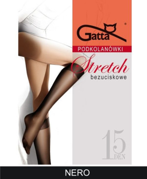GATTA Podkolanówki Stretch 15 DEN wz.00/UNI/Nero