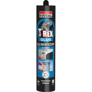  SOUDAL T-REX BEZBARWNY uniwersalny klej montażowy 310g (4453)