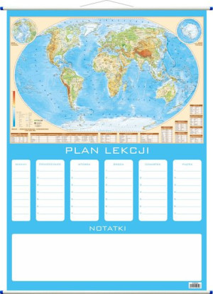 Plan Lekcji Świat Mapa Fizyczna Artglob