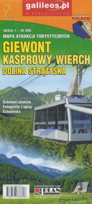 GIEWONT KASPROWY WIERCH mapa turystyczna PLAN