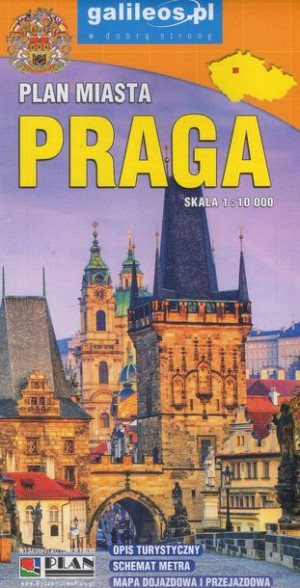 PRAGA Czechy mapa 1:10 000 PLAN 2022