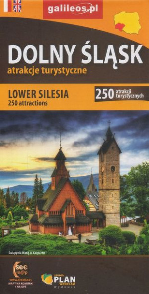 DOLNY ŚLĄSK mapa turystyczna 1:275 000 PLAN 2022
