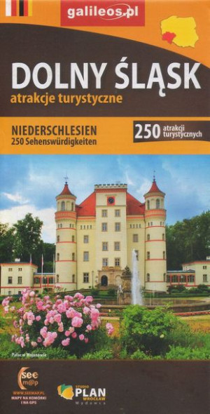 DOLNY ŚLĄSK mapa turystyczna 1:275 000 PLAN 2022