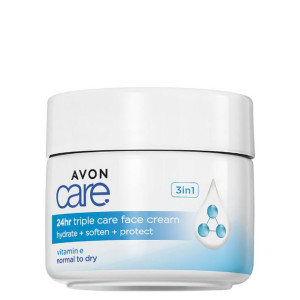 AVON Intensywnie Nawilżający Krem do Twarzy 3w1 z wit.E