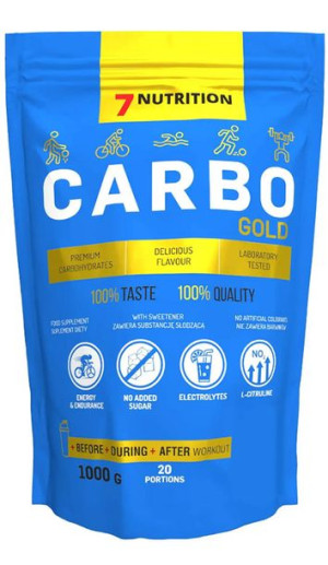 7 NUTRITION CARBO GOLD 1000g zielone jabłuszko