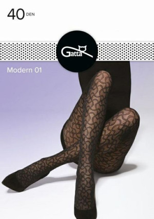 GATTA MODERN 01 Rajstopy damskie 40 DEN k.:Nero r.:3-M