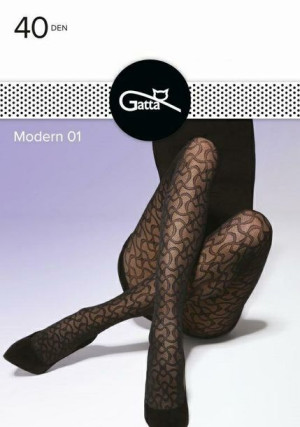 GATTA MODERN 01 Rajstopy damskie 40 DEN k.:Nero r.:2-S