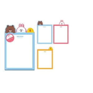 Line Friends - Planner / notatnik biurkowy 3 x A5