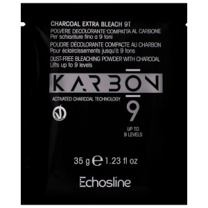 Echosline Karbon 9 - wegański rozjaśniacz w proszku, saszetka 35 g