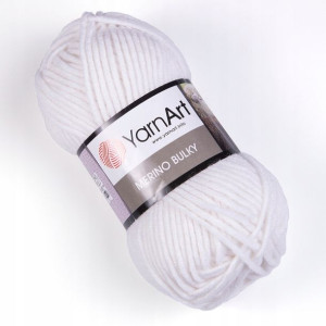 Włóczka YarnArt Merino Bulky BIAŁY 501