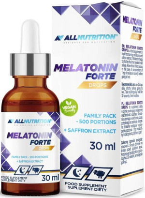 Allnutrition Melatonin Forte Drops 30 ml - suplement diety Melatonina w kro