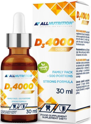 Allnutrition Witamina D3 4000 Drops 30 ml - suplement diety w kroplach 500